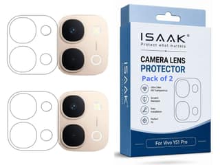 ISAAK Back Camera Lens Protector compatible for Vivo Y51 Pro (Pack of 2)