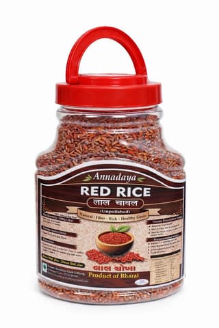 Annadaya Unpolished Red Rice - Natural & Fiber-Rich Healthy Grain, 1kg