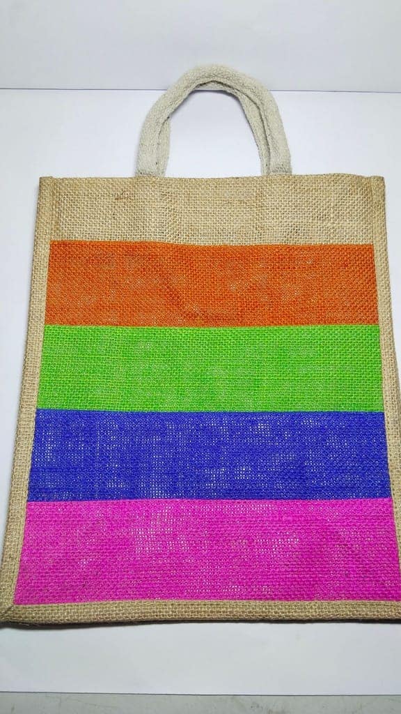 Striped Jute Bag