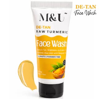 De Tan Raw Brightening Turmeric Multani Mitti Face Wash - 50g