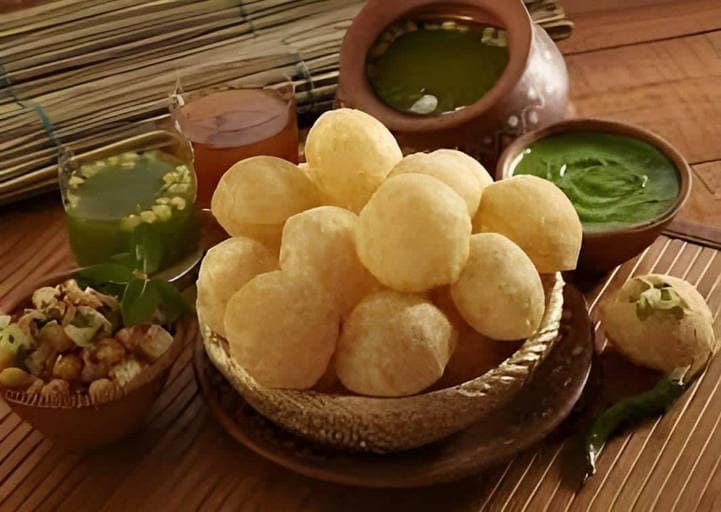 Golgappe With Buttermilk Water Only