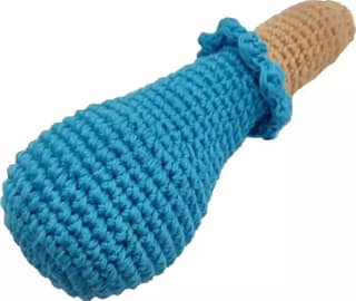 Capt Zack Crochet Chicken Drumstick Dog Toy
