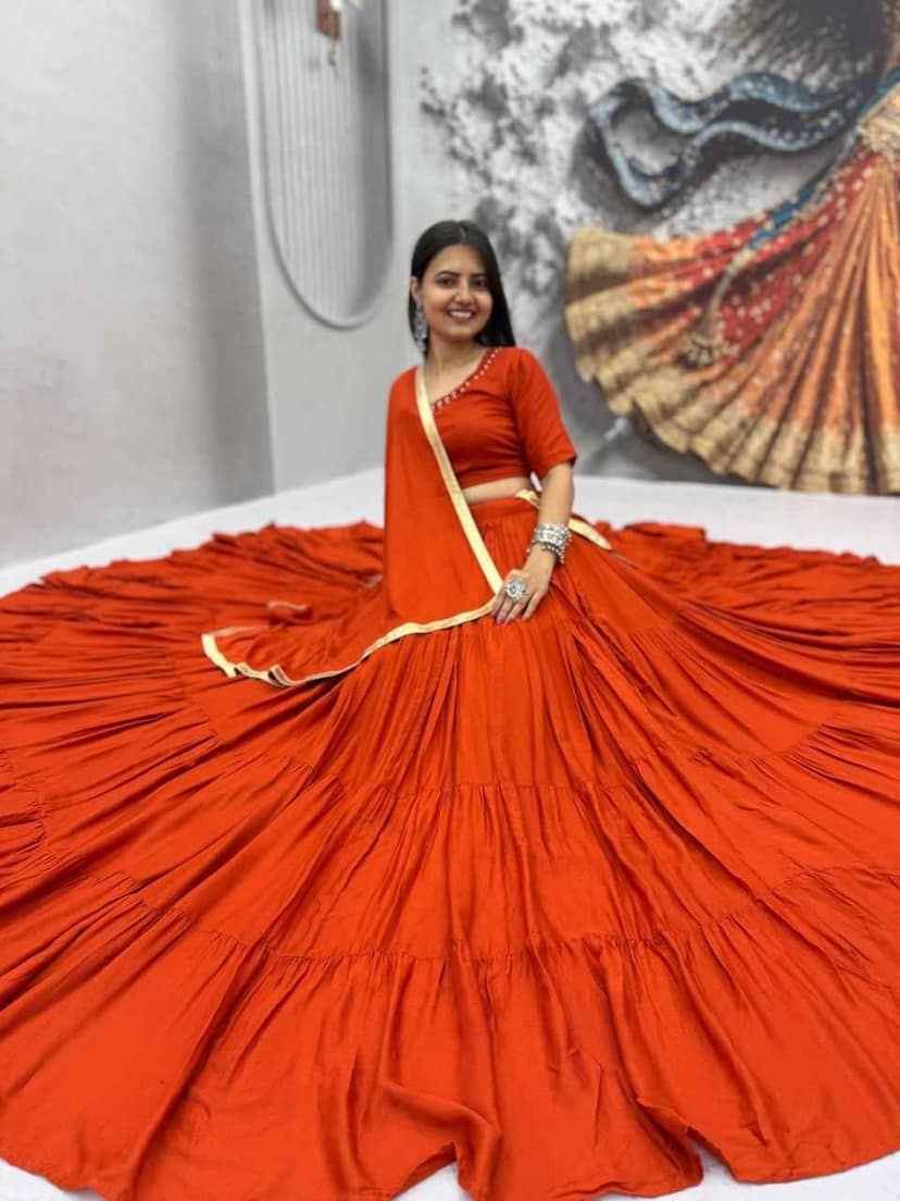 Handmade Mirror Work Lehenga Choli