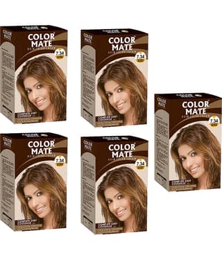 Color Mate Hair Color Cream Golden Brown_65Ml(Pack of 5)