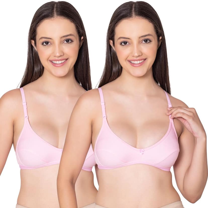 Bodycare polycotton wirefree convertible straps comfortable non padded bra-1531BB
