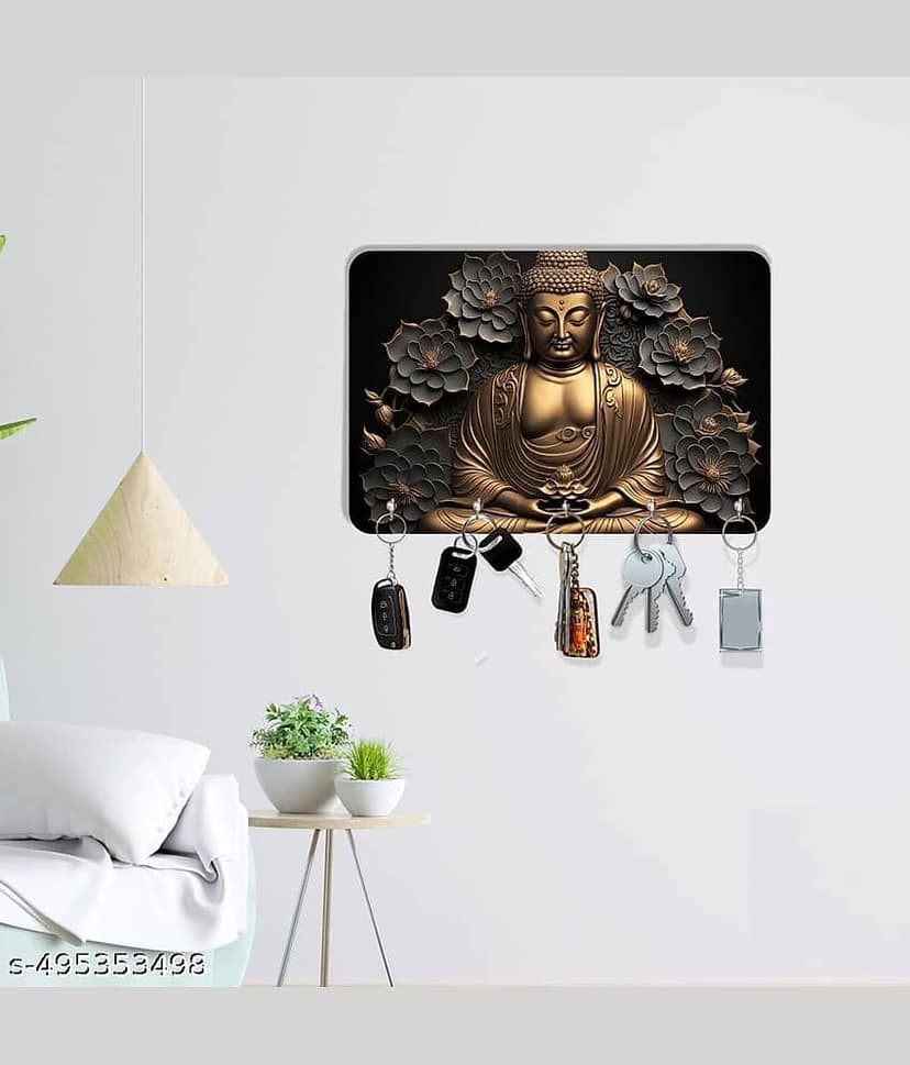 Kkart Multicolour Wood Key Holder - Pack of 1 view 2