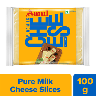 Amul Cheese Slices - Rich In Protein, Wholesome, No Added Sugar, 100 G (5 Slices)