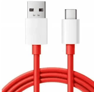 Pandaco USB Type C Cable 6.5 A 1.02 m 65W-10W/6.5A VOOC/WARP/DASH/SUPERVOOC/SUPERDART CHARGER CABLE (Compatible with oppo,realme,narzo,oneplus,vivo,iqoo,samsung,motorola,mi,redmi,poco, Red, One Cable)