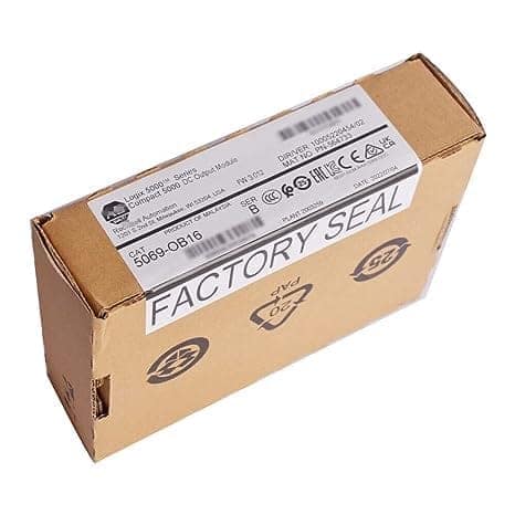 New Allen Bradley 5069-OB16 Compact 5000 DC Output Module 5069-OB16 PLC Module in factory seal view 3