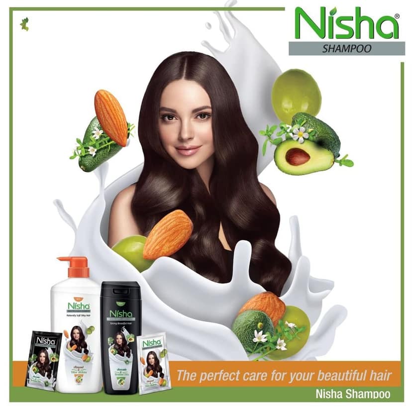 Nisha Healthy & Shiny Shampoo for Women Men 650ml, Avocado & Brahmi Shampoo for Strong Beautiful Hair view 7