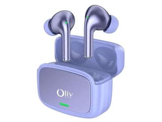 OlivLife VELO True Wireless Earbuds, Bluetooth 6.0 in-Ear Headphones with ENC Mic, 14H Playtime, Deep Bass, Premium Sound, Type-C Fast Charging Case - Purple