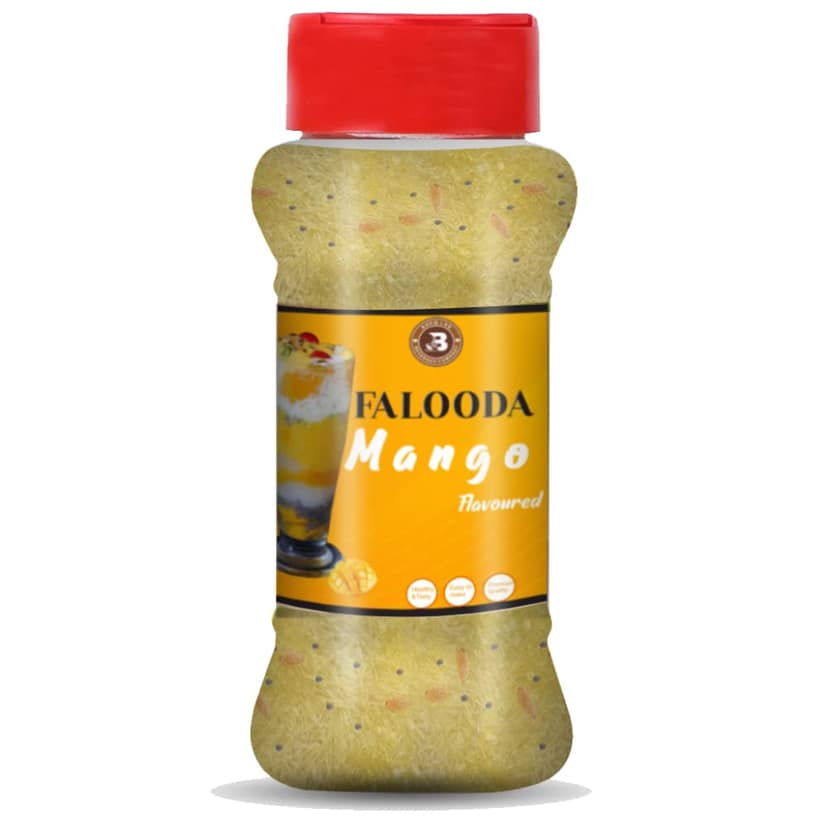 Brew Lab Mango Flavored Falooda | Instant Falooda Mix | Easy to Prepare| Ready to Eat 100 g