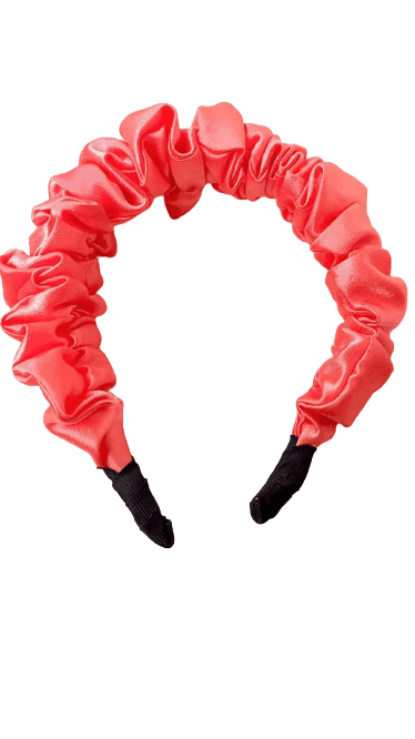 Satin Fashion Ruffle Wide Hairband Knot Head wear Elastic Hair Hoops Accessories Headband for Women