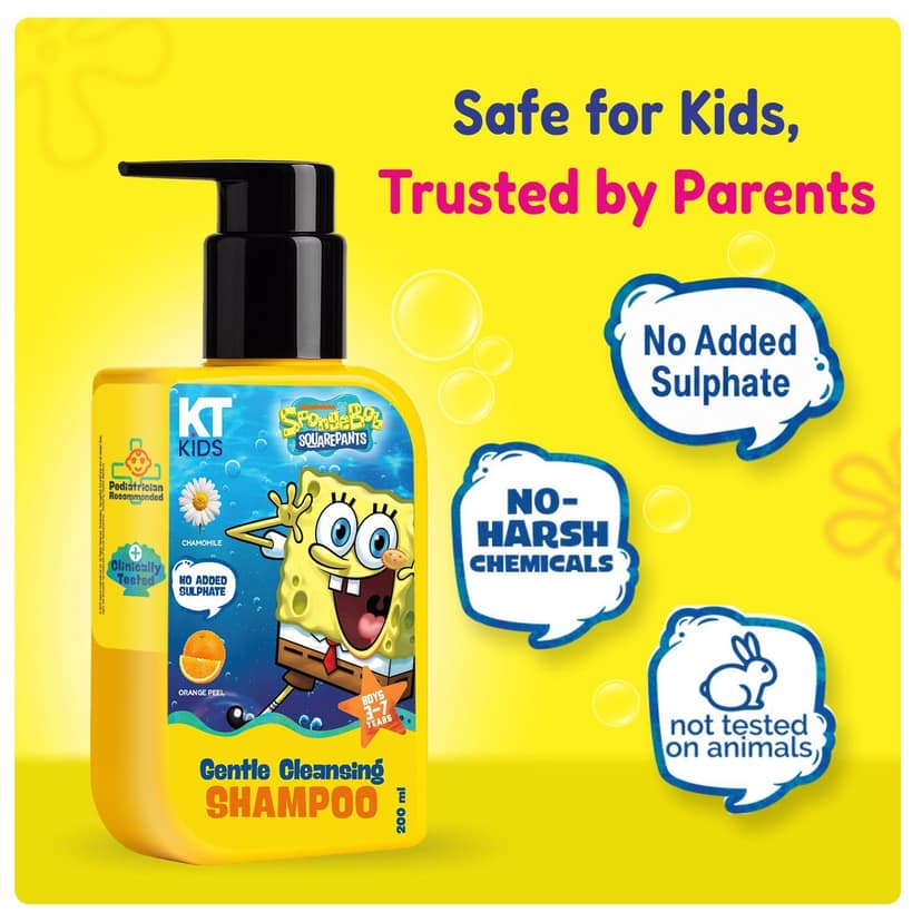 KT Kids Gentle Cleansing Shampoo for Boys, 3–7 Years – 200ml view 3
