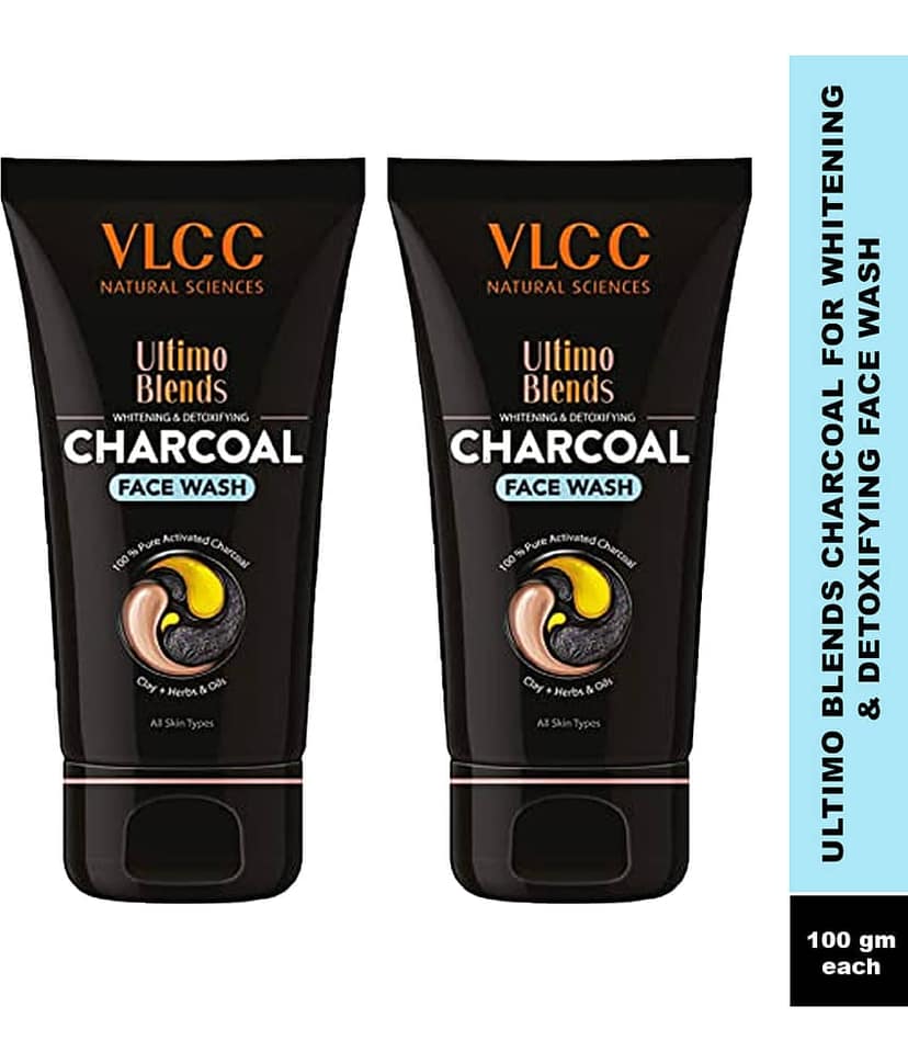 Vlcc Ultimo Blends Charcoal Face Wash 100Ml & Charcoal Peel Off Mask 100G(Pack Of 2)