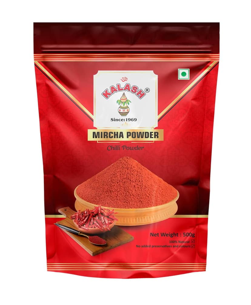Kalash Red Chilli Powder | Mirchi Powder | Lal Mirchi Powder 500gm