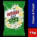 Wheel Green Lemon & Jasmine Detergent Powder, 1 Kg