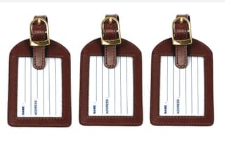 Sukeshcraft Luggage Tags Suitcase Tag Travel Bag Labels 3 Pcs. Combo