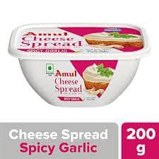 AMUL CHEESE SPREAD GARLIC 200GM