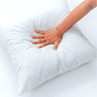 EASTTARDOMM Polyester Fibre Solid Cushion Pack of 1 | White | Size – 16 x 16 Inches |