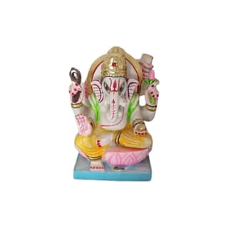 Ganesh Marble Statue (1 Feet)