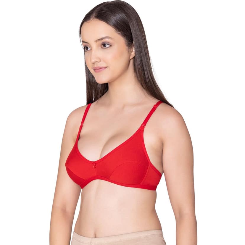 Bodycare polycotton wirefree convertible straps comfortable non padded bra-1531B view 2