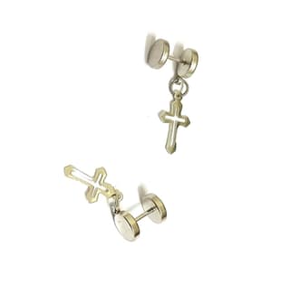 Nawani 1 Pair Mens Jewellery Silver Studs Earring/Earring for Men/Boys/Boyfriends