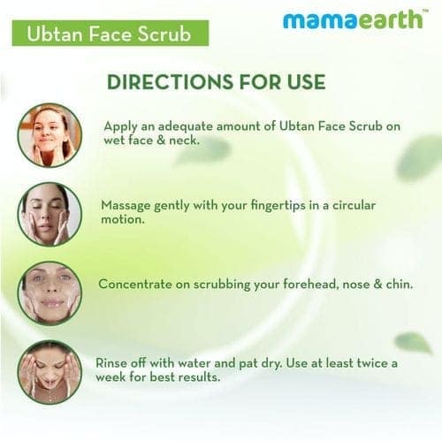 Mamaearth Ubtan Scrub For Face With Turmeric & Walnut For Tan Removal (100gm) view 4