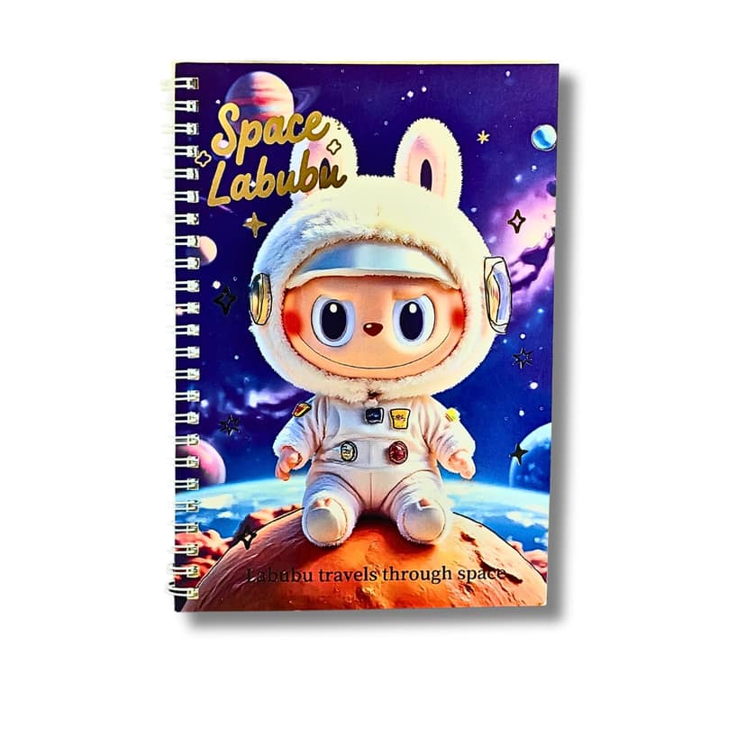 Space Labubu Spiral Diary A5 Purple MRP 99
