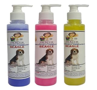 SWACCH Premium Shampoo for Beagle (200ML)(Combo Pack of 3) Lavender, Rose & Lemon