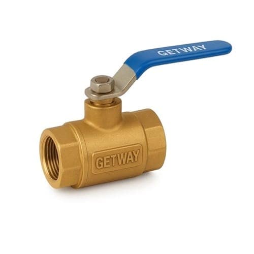 GETWAY Brass Ball Valve 1 Inch (25mm) Heavy Duty, Female Thread, Industrial & Plumbing Use