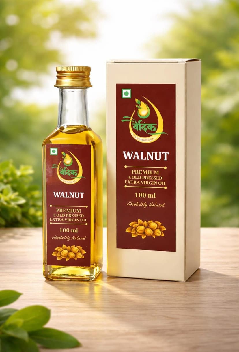 Vaidik Walnut Cold Pressed Extra Virgin Oil 100 ml