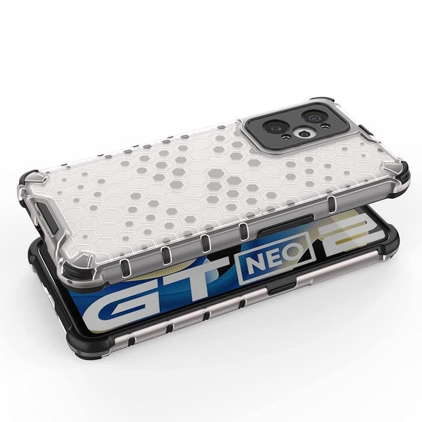 Faircost for Realme GT Neo 2/Neo 3T Hybrid Shockproof Back Cover Hard Outside Soft Inside- (Polycabonate::Transparent) view 4