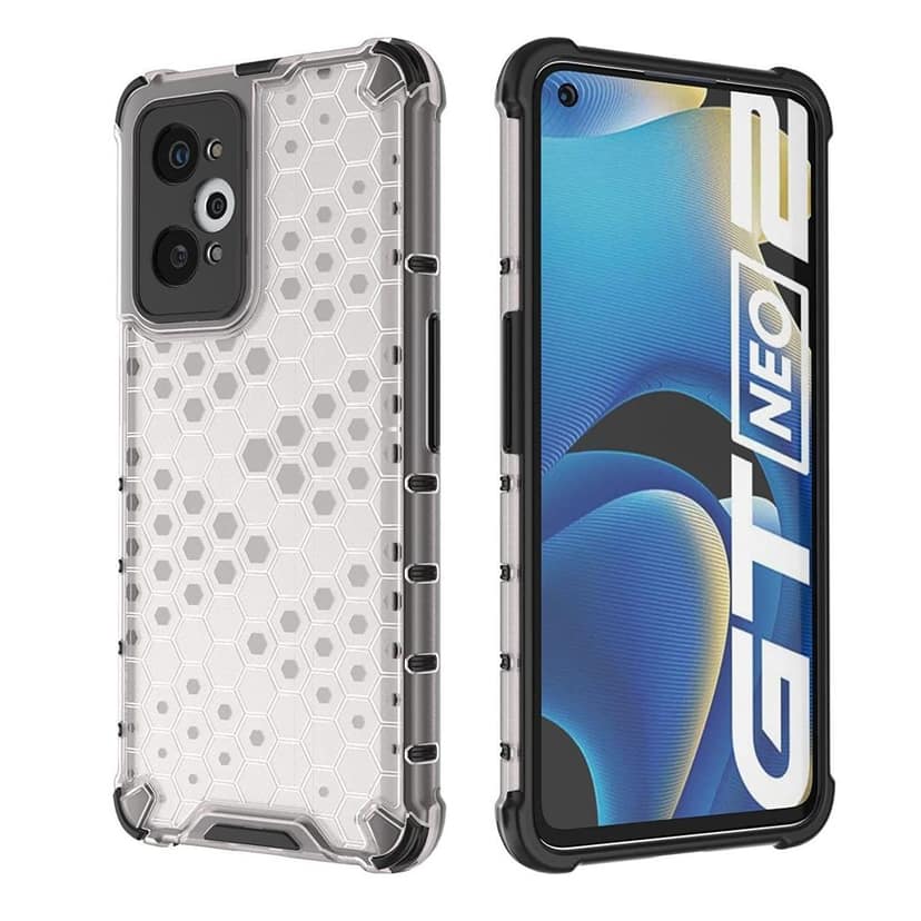 Faircost for Realme GT Neo 2/Neo 3T Hybrid Shockproof Back Cover Hard Outside Soft Inside- (Polycabonate::Transparent) view 5