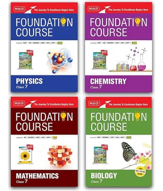 MTG Foundation Course Class 7 Physics, Chemistry, Mathematics & Biology Book (Set of 4 Books) For IIT JEE, NEET, NSO Olympiad, CUET, NVS, KVPY & Board