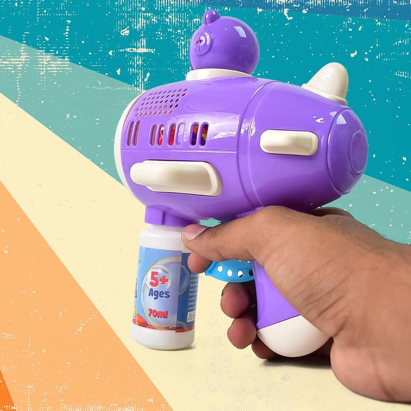 Bubble Gun Toy – Automatic LED Leak-Proof Fun for Kids view 2