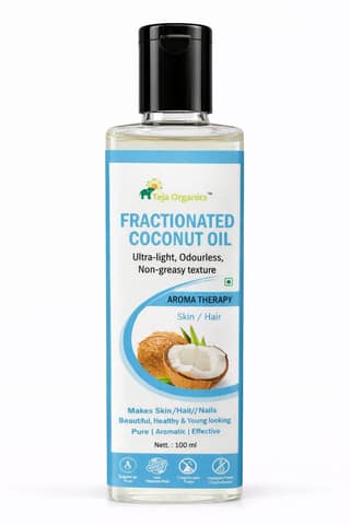 Fractionated Coconut Oil | Cold-pressed Unrefined | Ultra-light, Odourless, Non-greasy texture | Skin/Hair/Nails/Care