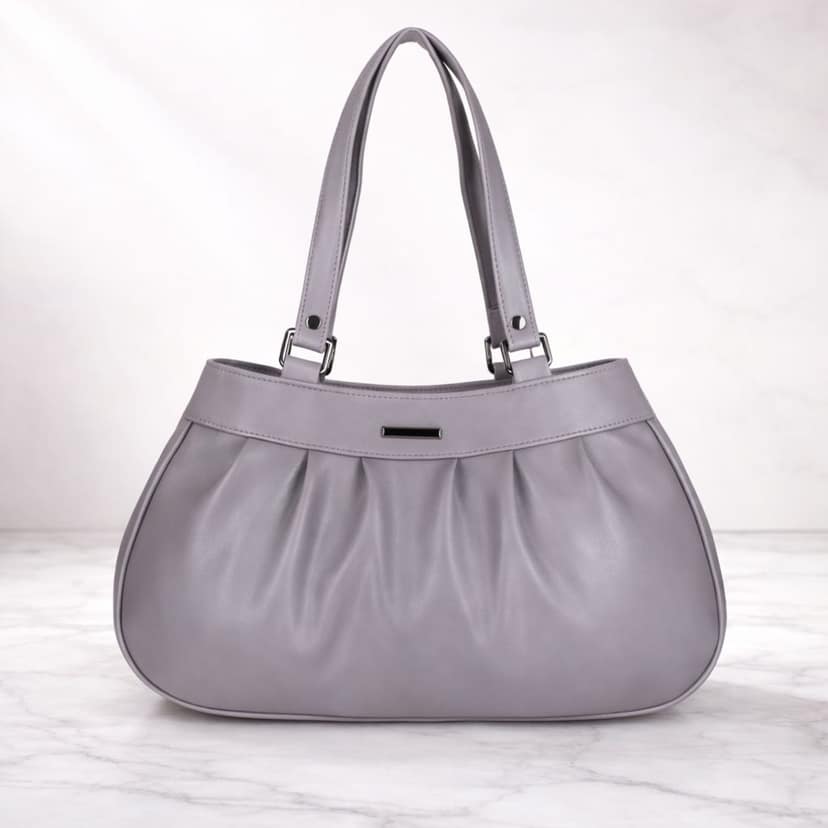 Elegant Women’s Pleated Handbag with Dual Shoulder Straps | Daily Use Stylish Purse view 2