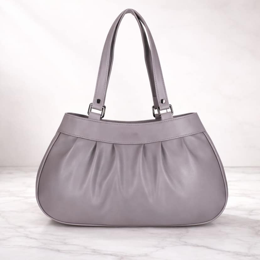Elegant Women’s Pleated Handbag with Dual Shoulder Straps | Daily Use Stylish Purse view 4