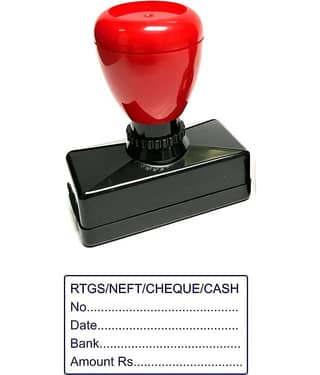 Dey's Stationery Store Paid with Details Pre Ink Stamp (RTGS) Pre-Inked Rubber Stamp Office Stationary Message - Paid with Details Pre Ink Stamp (RTGS)(Black Pack of 1)