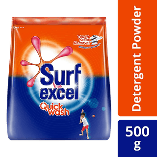 Surf Excel Quick Wash Detergent Powder, 500 G