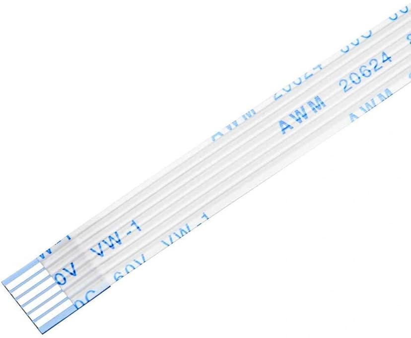 6 Pin 1mm Pitch 152mm Same Side Connection FFC Ribbon Flexible Flat Cable view 2