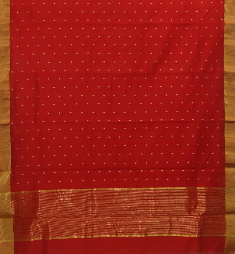 Handloom Chanderi Silk By Cotton Saree view 2