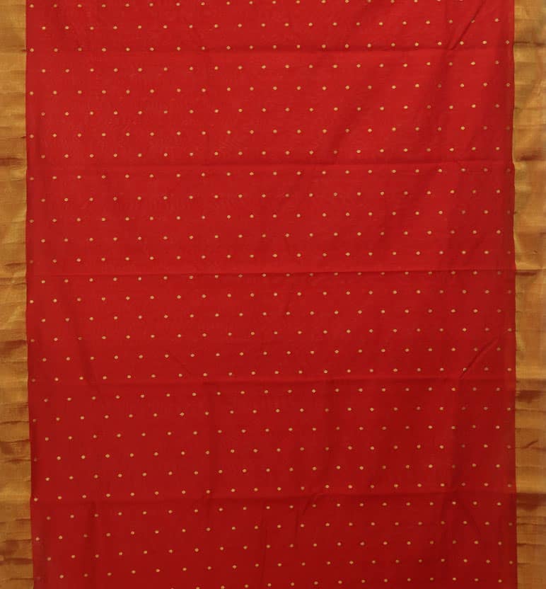 Handloom Chanderi Silk By Cotton Saree view 3