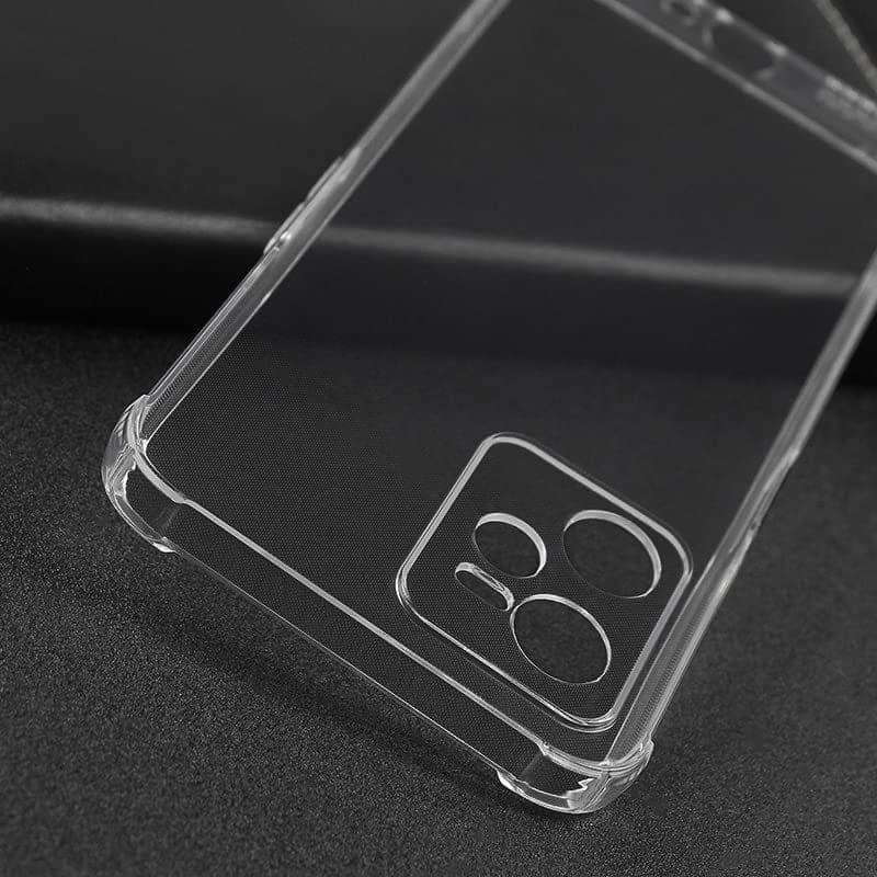 USTIYA for Realme C35 Case Clear TPU Four Corners Cover Transparent Soft funda view 4