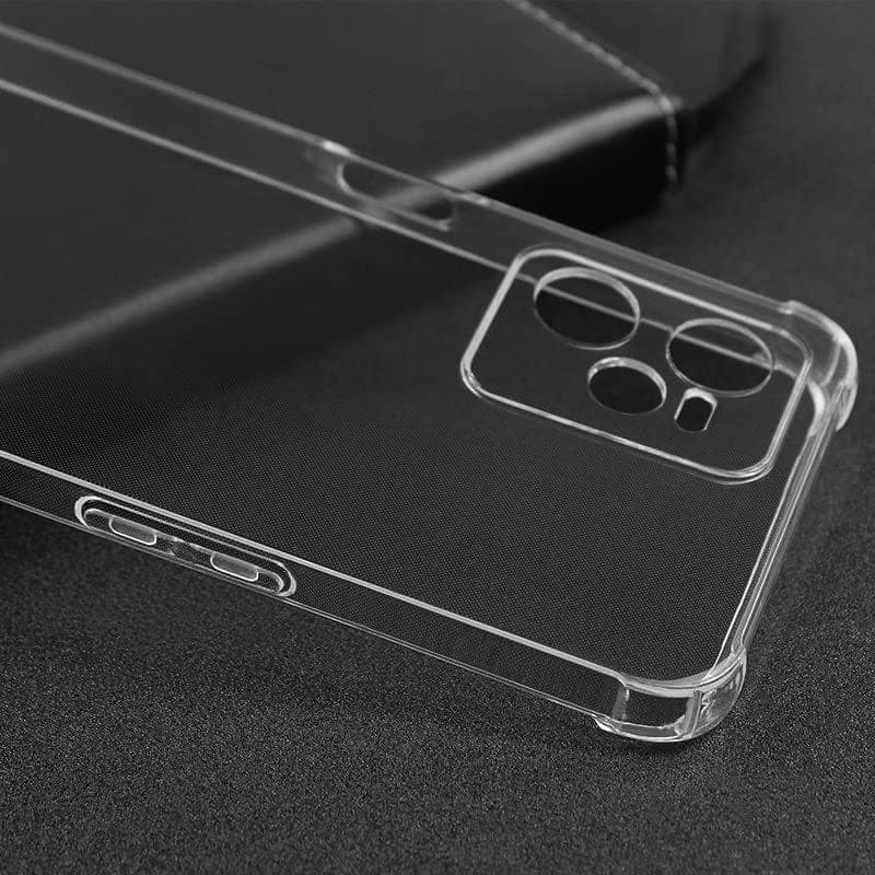 USTIYA for Realme C35 Case Clear TPU Four Corners Cover Transparent Soft funda view 5