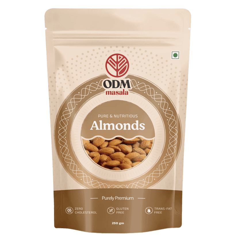 ODM Masala Premium Almonds (Badam) - Whole Crunchy Dry Fruit