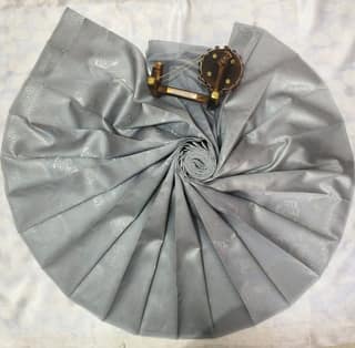 Kubera Silk Cottton Saree with Blouse - Silver Gray