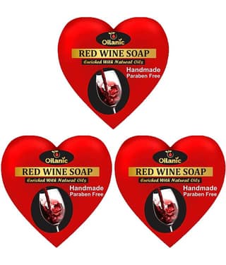 Oilanic Red Wine Soap -Ideal For Men and Women Soap 300 g Pack of 3