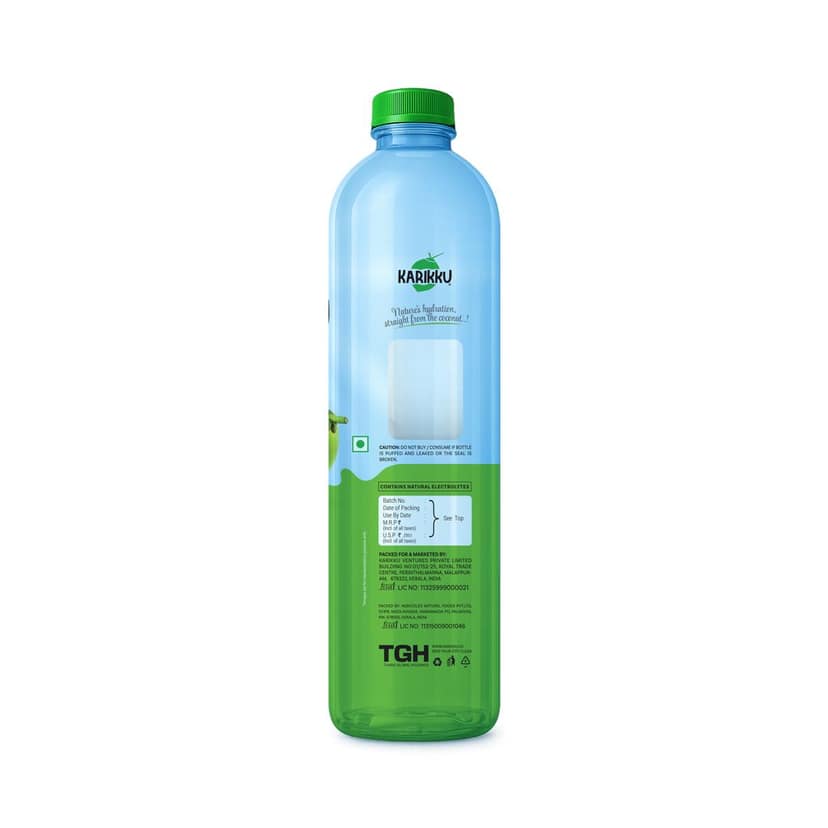 Karikku Tender Coconut Water - 1L | 100% Natural Electrolyte Drink | Refreshing Hydration, No Added Sugar view 2